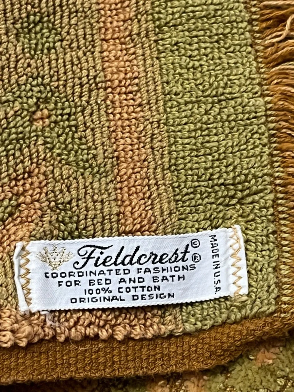 Vintage Fieldcrest Matching Towel Set